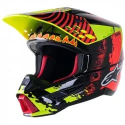 Alpinestars Sm5 Solar Flare 1355 Blk Rd Fl Ye Fl - Taille M