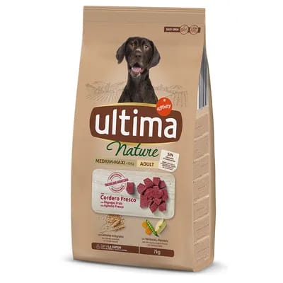 2x7kg Ultima Nature Medium / Maxi agneau - Croquettes pour chien