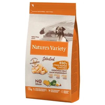 Nature's Variety Selected Mini Adult poulet élevé en plein air pour chien - 1,5 kg