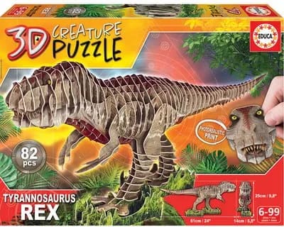 Puzzle T-Rex 3D Creature