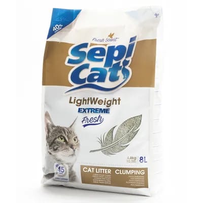 2x8L Extreme Fresh LightWeight Sepicat Litière pour chat : -30 % sur le 2ème !
