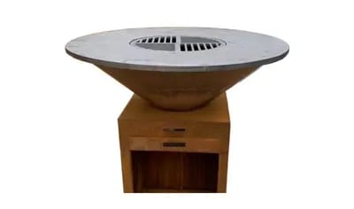 Brasero Corten: Modèle Saturn 100cm