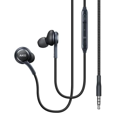 Écouteurs Jack 3.5mm Son Équilibré Micro Télécommande D'origine Samsung Noir