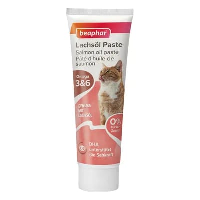 Friandise sous forme de pâte beaphar  - huile de saumon (100 g)