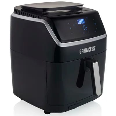 Multicuiseur Aerofryer vapeur 182080 noir Cuiseur vapeur et friteuse à air chaud Pour 9 personnes Écran LCD tactile 6,5 L 1 700