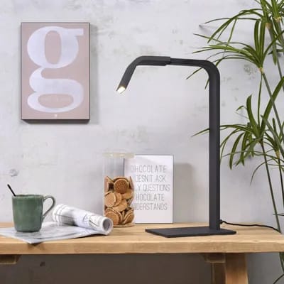 It's about RoMi Zurich lampe de table LED, noir