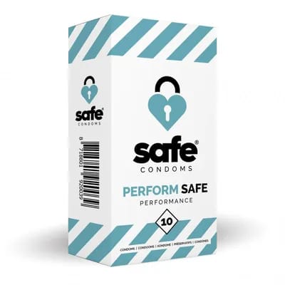 SAFE - Préservatifs retardant l'orgasme - Performance - 10 unités