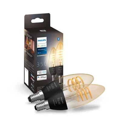 Philips Hue White Ambiance E14, 4,6 W, 350 lm, 2 pièces