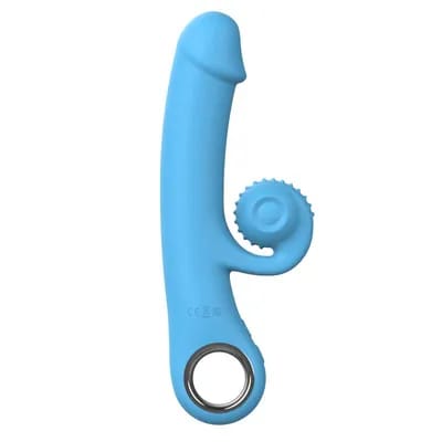Online Only - Double Lust - Vibromasseur Flexible Snail - Bleu