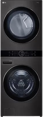 Lave linge séchant hublot LG F761TOWERB Washtower