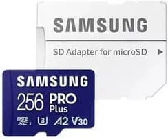 Carte Micro SD SAMSUNG 256 Go Pro Plus avec adaptateur