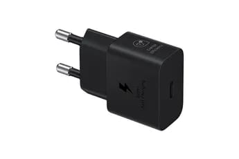 Chargeur pour téléphone mobile Samsung Chargeur secteur RAPIDE 25W, Port USB Type C Noir