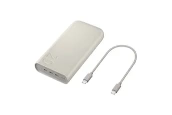 Batterie externe Samsung Batterie externe 45W - 20,000mAh, matériaux recyclés beige