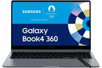 PC portable Samsung Galaxy Book4 360 15,6'' Intel Core 7 150U 16Go RAM 512 Go SSD Intel Graphics AZERTY Fr Gris - Plateforme Intel EVO