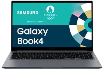 PC portable Samsung Galaxy Book4 15,6'' Intel Core 5 120U 8Go RAM 256 Go SSD Intel Graphics AZERTY Fr Gris