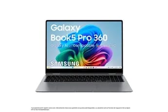 Galaxy Book5 Pro 360 16" Intel Core Ultra 7 155H 16Go RAM 512 Go SSD Intel ARC Graphics AZERTY Fr Gris
