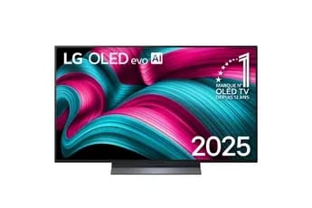 OLED48C54LA.AEU OLED evo Noir Profond et booster de luminosité 120 Hz 4K 121 cm IA 2025