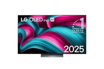 OLED65C54LA.AEU OLED evo Noir Profond et booster de luminosité 120 Hz 4K 164 cm IA 2025