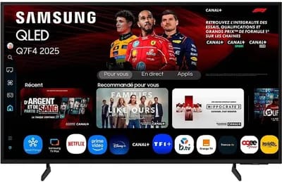 SAMSUNG Téléviseur QLED 65" (163 cm) 4K Ultra HD Smart TV - TQ65Q7F4