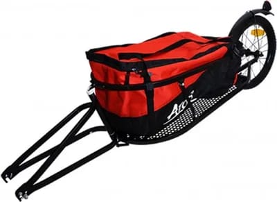 Remorque monoroue + amortisseur + sac fixation moyeu- roue Optimiz L155Xl42Xh28