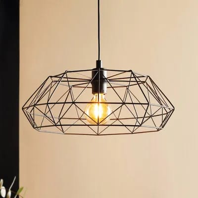 EGLO Suspension Carlton 2, noire Ø 45,5 cm