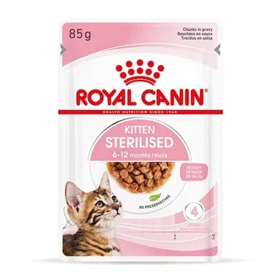 12x85g Sterilised Kitten en sauce Royal Canin - Pâtée pour chat