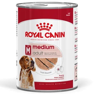 48x410g Royal Canin Medium Adult Mousse pour chien