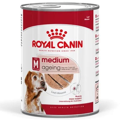 - 48 x 410 g Royal Canin Medium Ageing Mousse pour chien