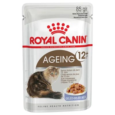 12x85g Ageing +12 en gelée Royal Canin - Pâtée pour chat