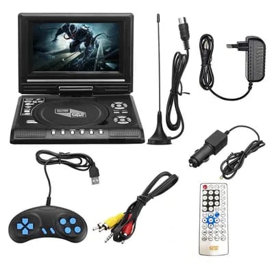 Lecteur DVD portable pour la maison et la voiture,TV,HD,VCD,CD,MP3,HD,lecteur EVD avec fonction TV,FM,USB,jeu,prise UE,7.8 pouces,meilleures offres