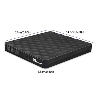 Externe USB 3.0 Lecteur DVD Lecteur CD Graveur CD/DVD Lecteur CD-ROM DVD-ROM Lecteur Optique pour PC De Bureau Ordinateur Portable Macbook - Type Black