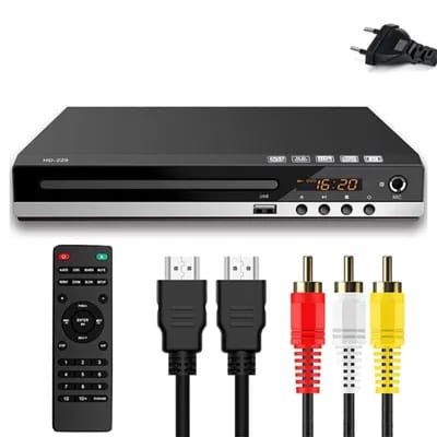 Lecteur DVD Portable pour maison,sortie compatible avec télécommande,câble L21D - Type European regulations