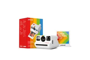 Appareil photo instantané Polaroid Coffret Go White - double pack de films Go cadre blanc (16 films)