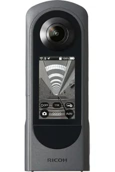 Caméra sport Ricoh Le 1er modele RICOH THETA 360 equipe d''un ecran.