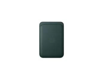 Porte cartes en tissage fin pour iPhone avec MagSafe - Vert fonce