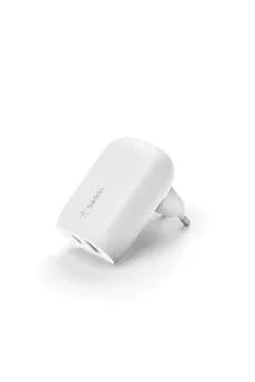 Chargeur pour téléphone mobile Belkin Chargeur secteur double port USB-C 37W - blanc
