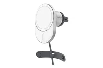 Chargeur voiture magnetique Qi2, 15W, cable USB-C integre de 1,5m (adaptateur allume-cigare non inclus)