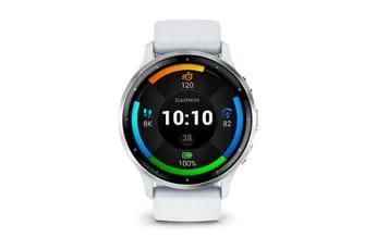 Montre connectée Garmin Venu 3, Silver avec bracelet blanc