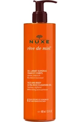 Gel lavant surgras visage et corps Rêve de Miel® rechargeable - 400ml - Nuxe