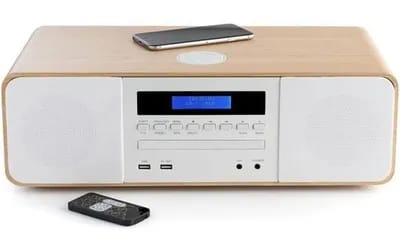 Thomson MIC201IBT Micro Chaine HiFi - Bluetooth - Radio - CD - MP3 - USB - Blanc