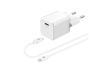 Chargeur secteur 20W + Cable Lightning 1m Blanc