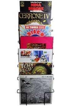 Accessoire platine vinyle Enova Hifi Support mural pour disques vinyle VWM 60 BL noir