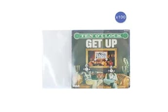 Accessoire platine vinyle Enova Hifi Lot de 100 pochettes haute qualite pour disques vinyle 45 tours PEV 100 HC 45T