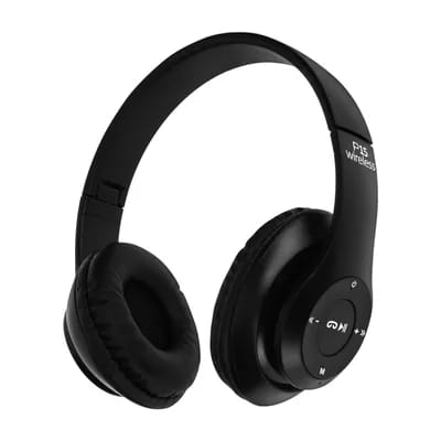 Casque Audio Sans Fil Bluetooth 4.0/jack 3.5 Mm Micro-sd P15 Noir