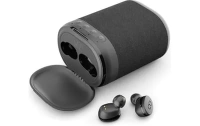 Ledwood Enceinte Bluetooth Nomade 2 en 1 5W avec Ecouteurs Intra-Auriculaires In