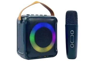 Mini-enceinte Bluetooth KARAOKE noire