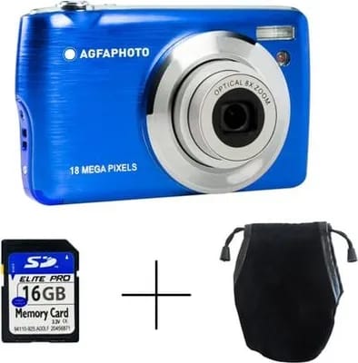 Appareil photo Compact AGFAPHOTO DC8200 Bleu Pack Etui + Carte SD 16GB