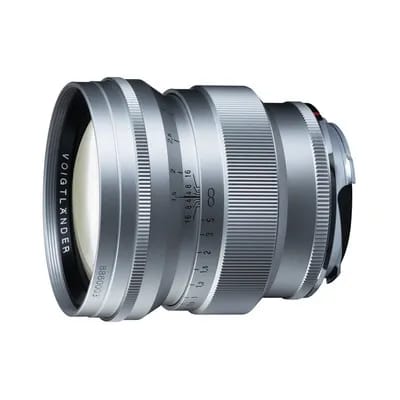 Voigtländer Nokton 75 mm f / 1,5 argent