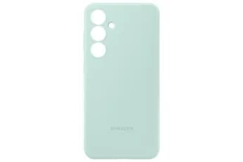 Coque Silicone pour Galaxy S24 FE - Vert d''eau